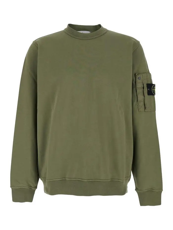 Stone Island Felpa girocollo Verde