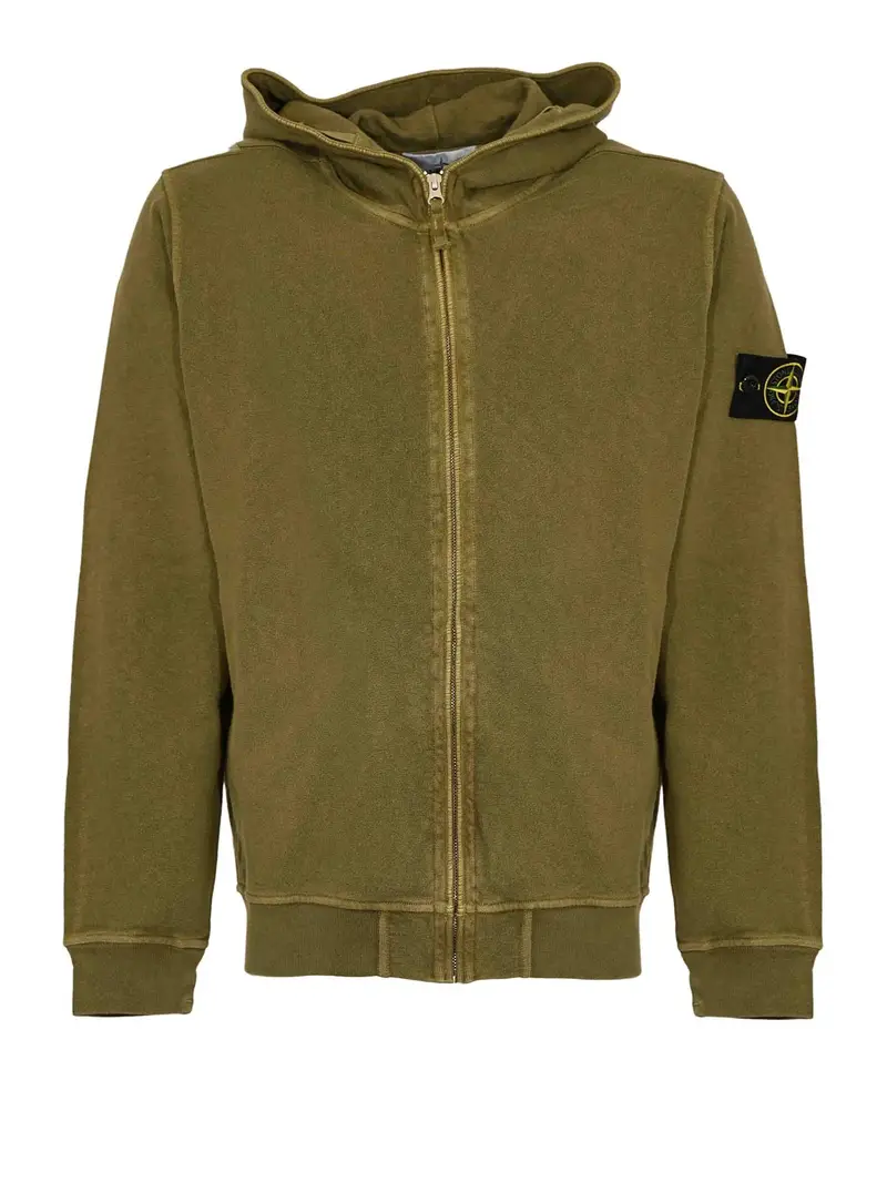 Stone Island Felpa Verde