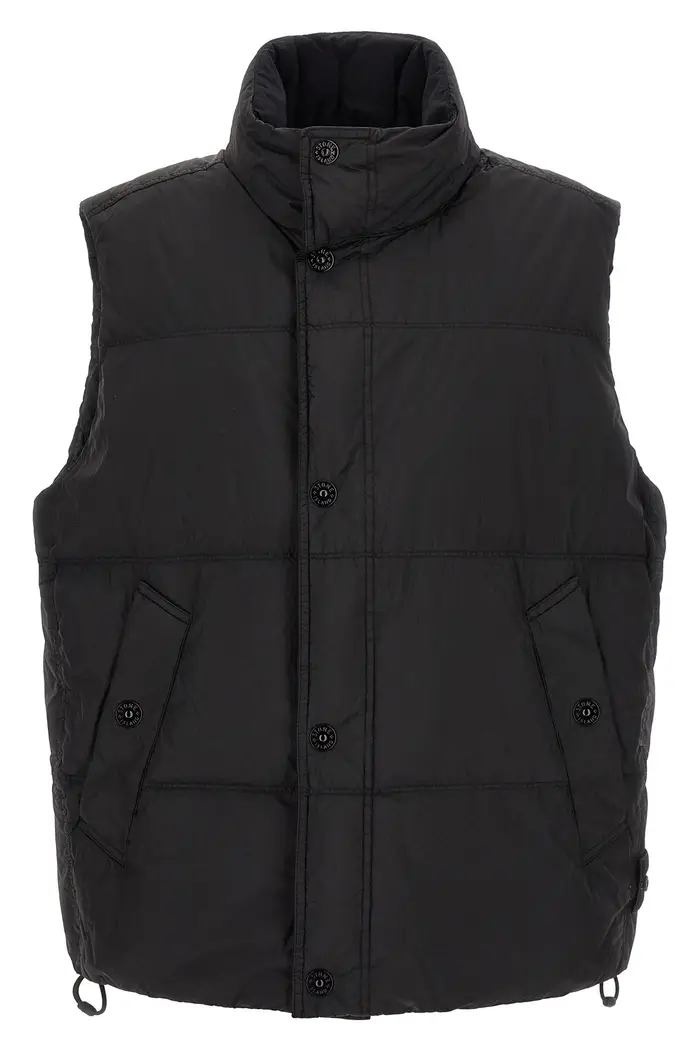 STONE ISLAND Gilet Imbottito Trapuntato Nero