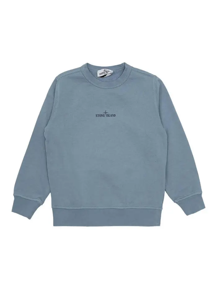 Stone Island Junior Felpa Azzurro