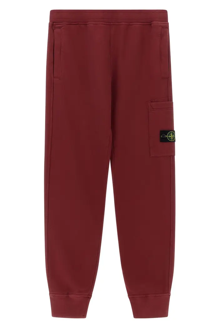 STONE ISLAND JUNIOR Jogging Cargo Badge Logo Bordeaux