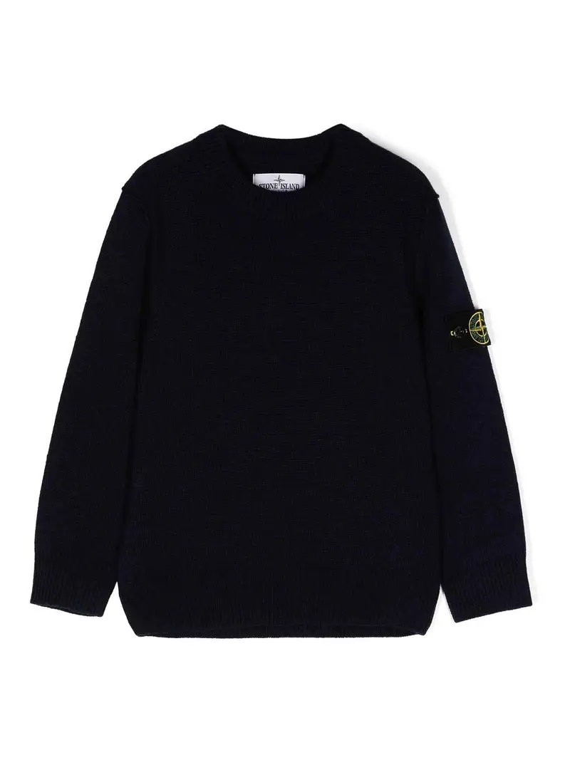 Stone Island Junior Maglia Nero
