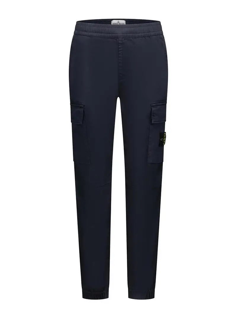 Stone Island Junior Pantaloni Blu scuro