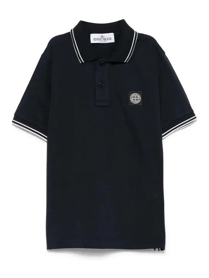 Stone Island Junior Polo Nero