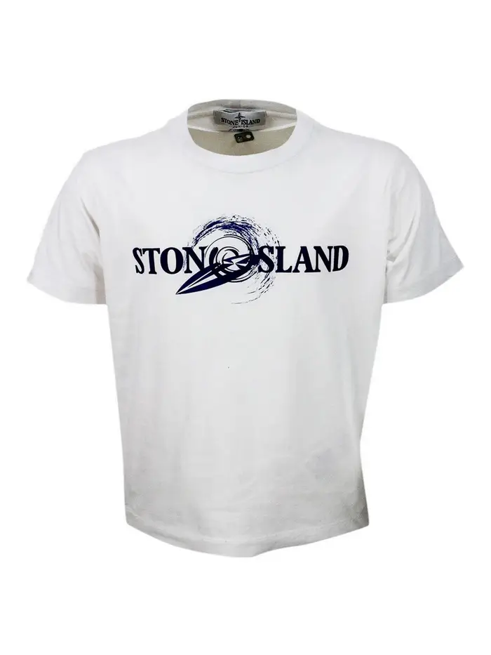 Stone Island Junior T-Shirt bianca Bianco