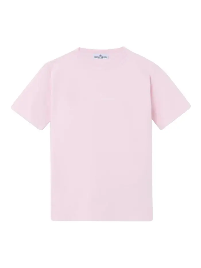 Stone Island Junior T-Shirt Con Logo Color Carne E Neutri
