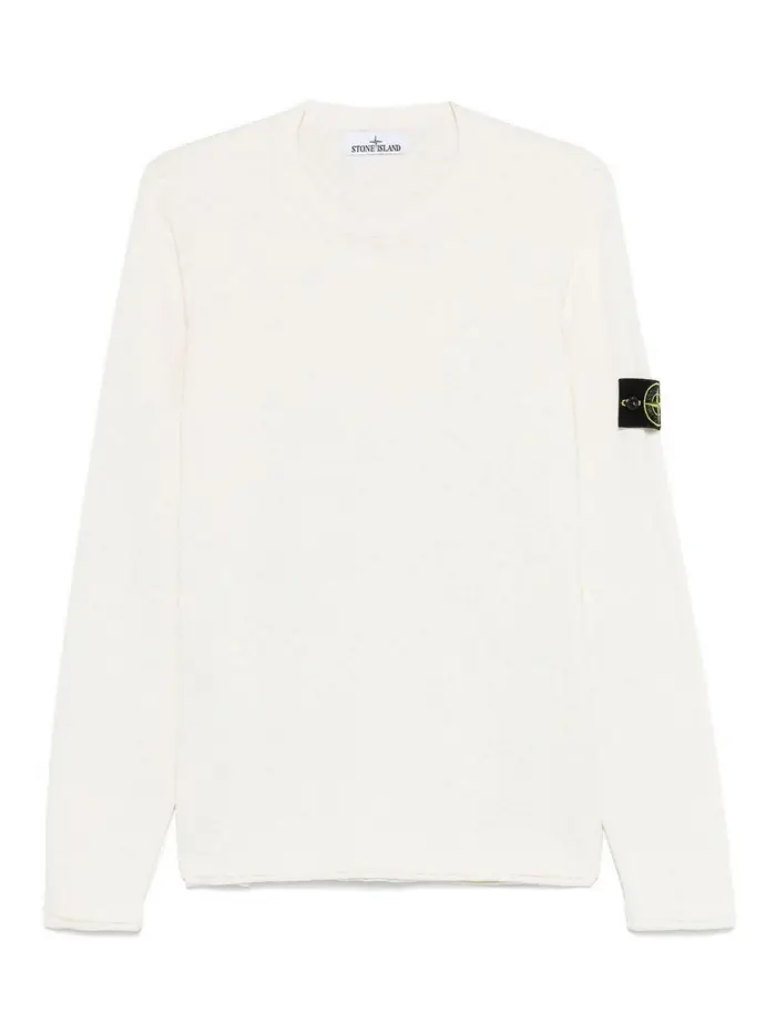 Maglione Girocollo Avorio Bianco