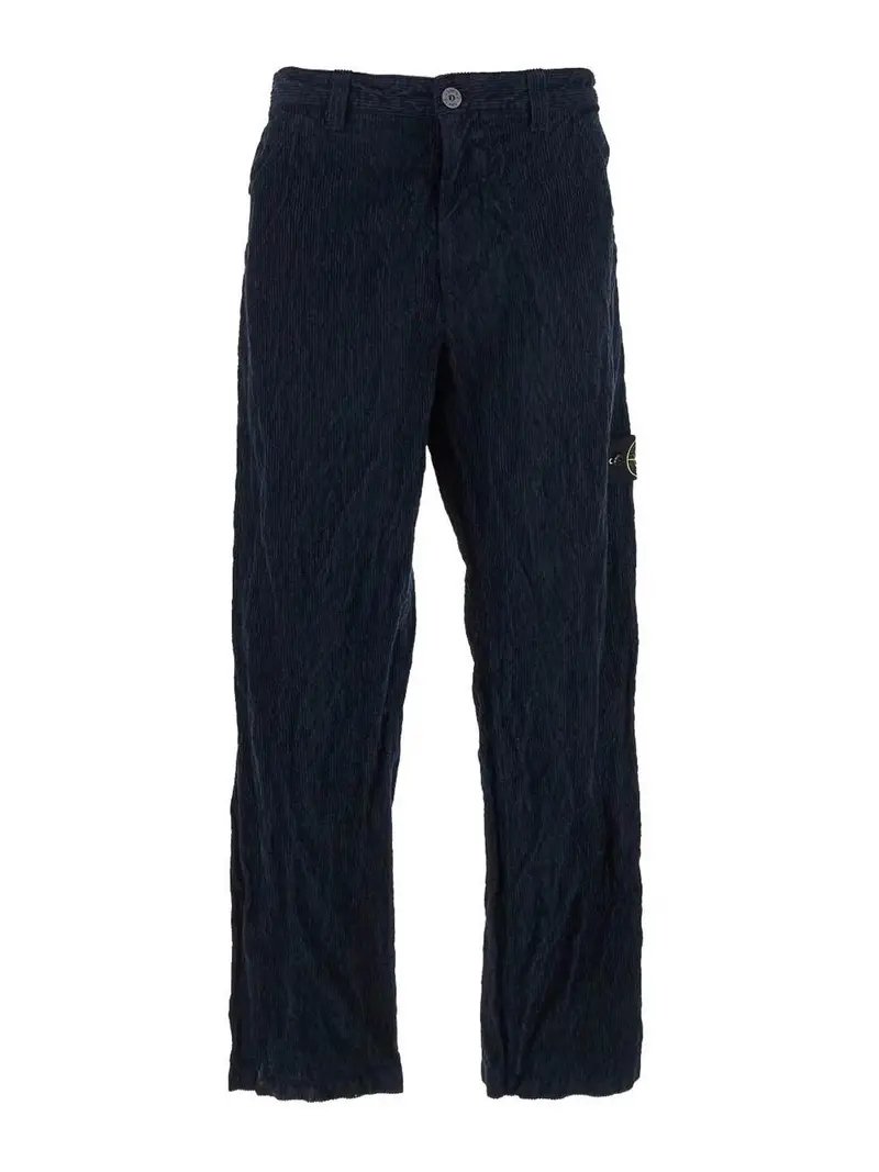 Pantaloni di velluto a coste Blu scuro