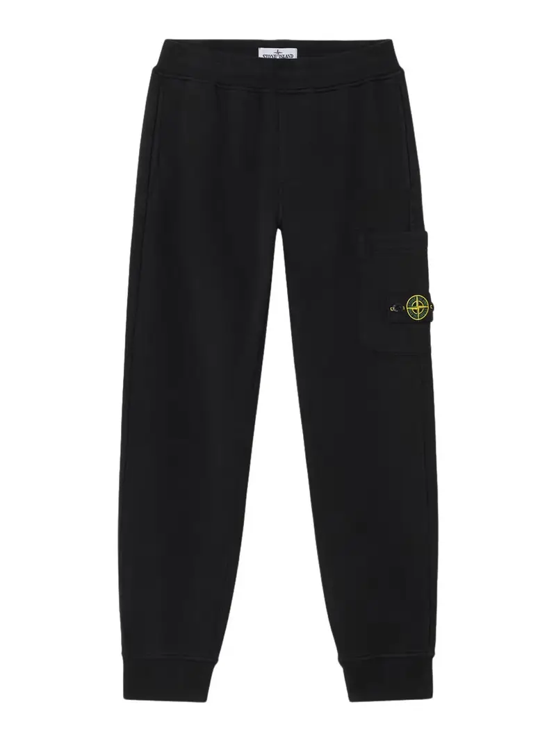 Stone Island Pile di cotone biologico Nero