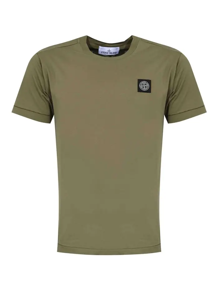 Stone Island T-Shirt 2100027 In Cotone Military Green Verde