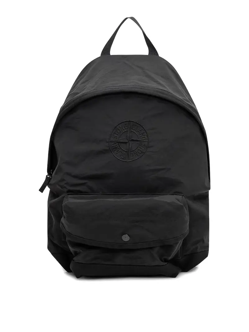 Stone Island Zaino Con Tasche Applicate Nero