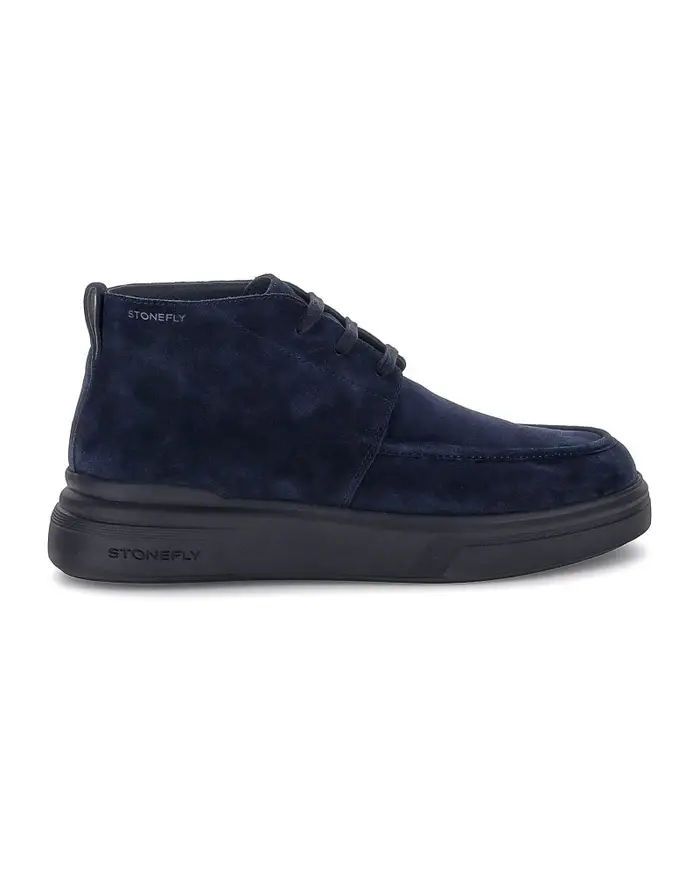STONEFLY polacchina uomo phoenix 3 in camoscio blu 221594