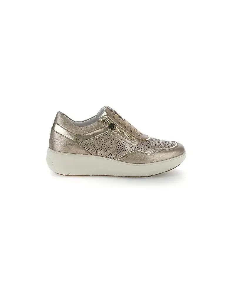 STONEFLY sneakers donna in pelle laminata metal fizz 220776 ORO