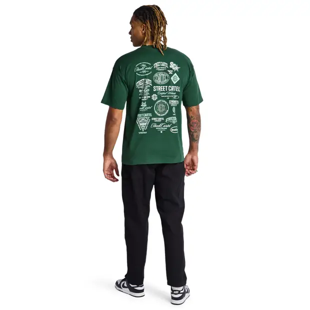 Street Cartel Collective male Magliette - Verde - Jersey di cotone - Foot Locker Green