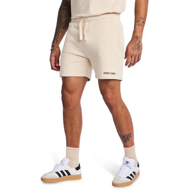 Street Cartel Darkside male Pantaloncini - Bianco - French Terry di cotone - Foot Locker White