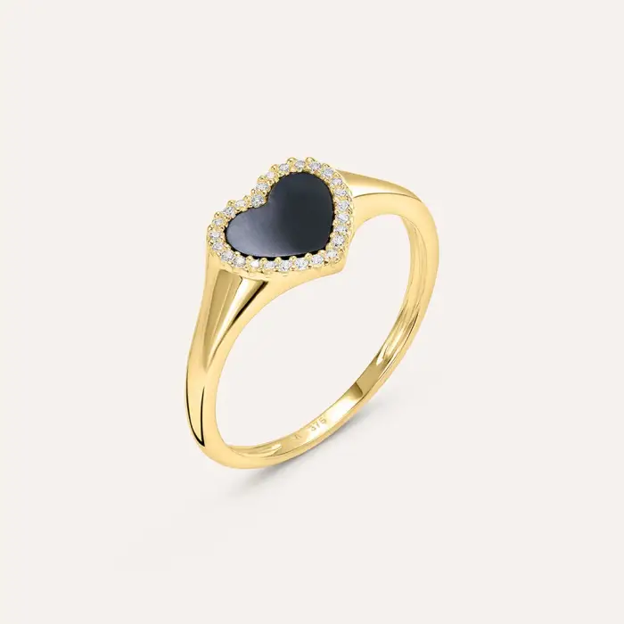 Stroili Anello Chevalier Beverly Oro Giallo Onice Cubic Zirconia