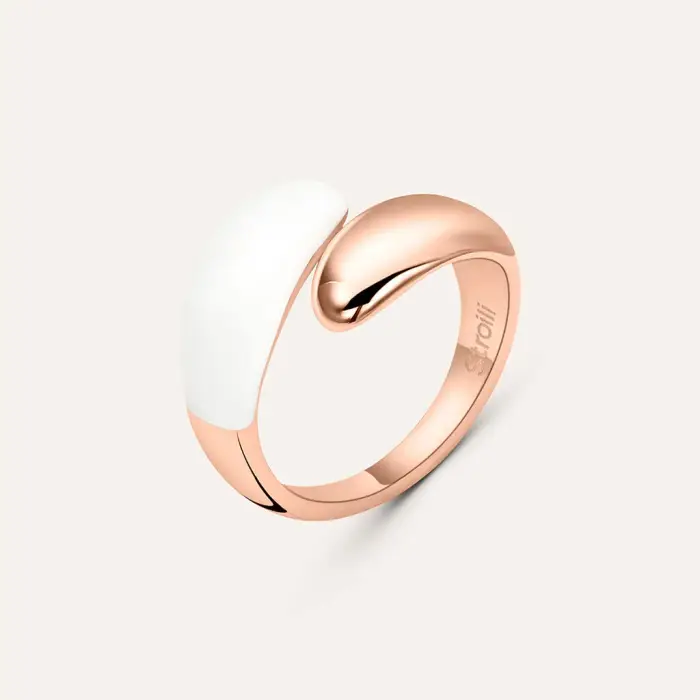 Stroili Anello Contrarie Lady Sweet Acciaio Rosa