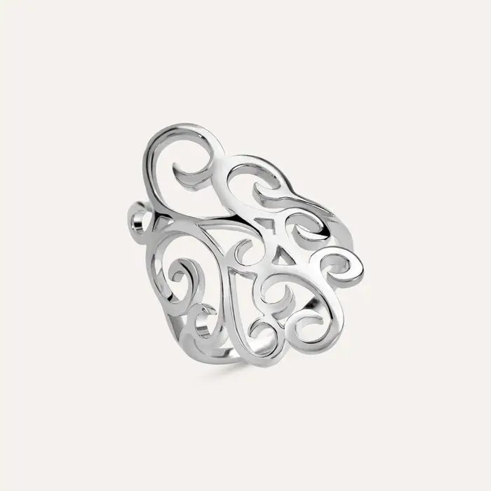 Stroili Anello Fantasia Silver Collection Argento Rodiato