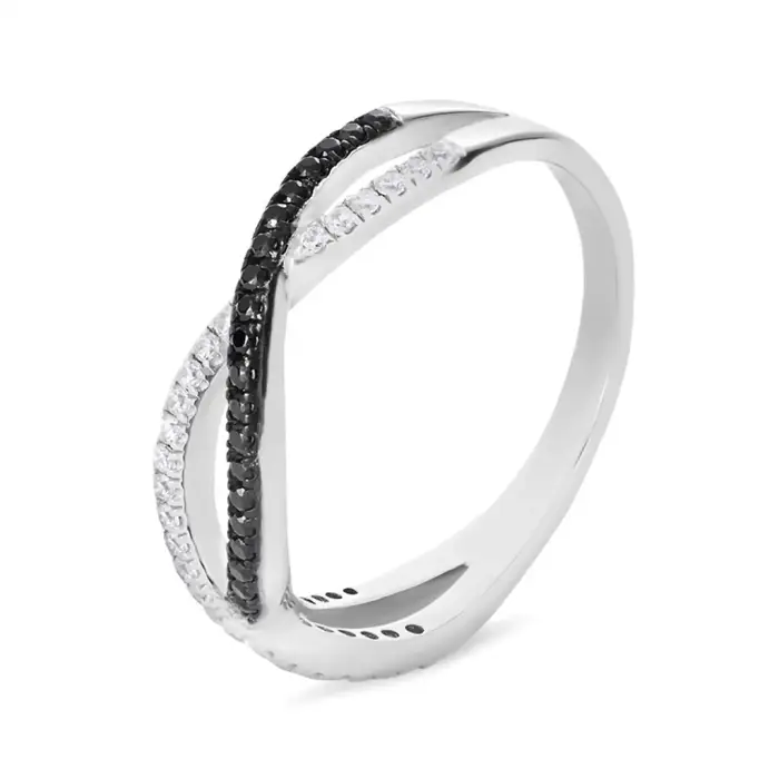 Stroili Anello Fantasia Silver Shine Argento Rodiato Cubic Zirconia