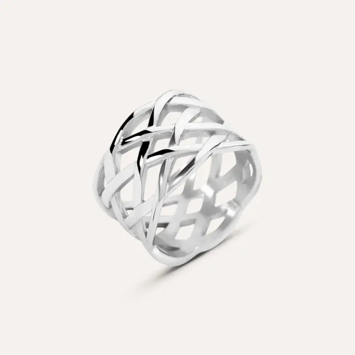 Stroili Anello Fascia Moonlight Acciaio Bianco