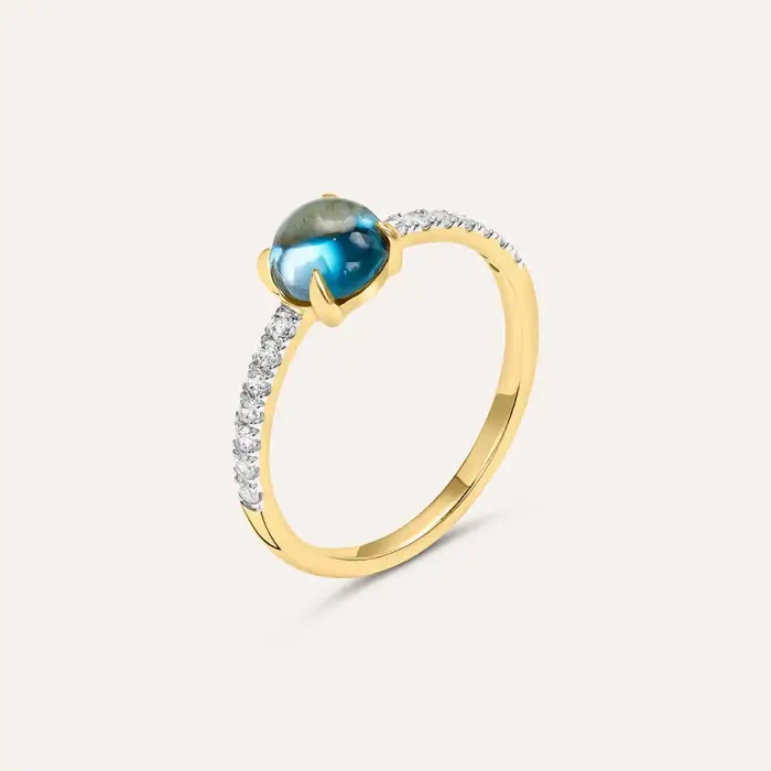Stroili Anello Solitario Amélie Oro Giallo Topazio Cubic Zirconia