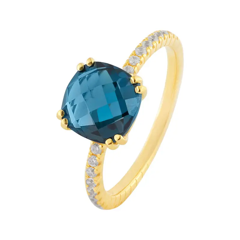 Stroili Anello Solitario Amélie Oro Giallo Topazio Cubic Zirconia