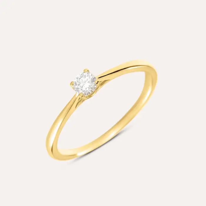 Stroili Anello Solitario Grace Oro Giallo Diamante