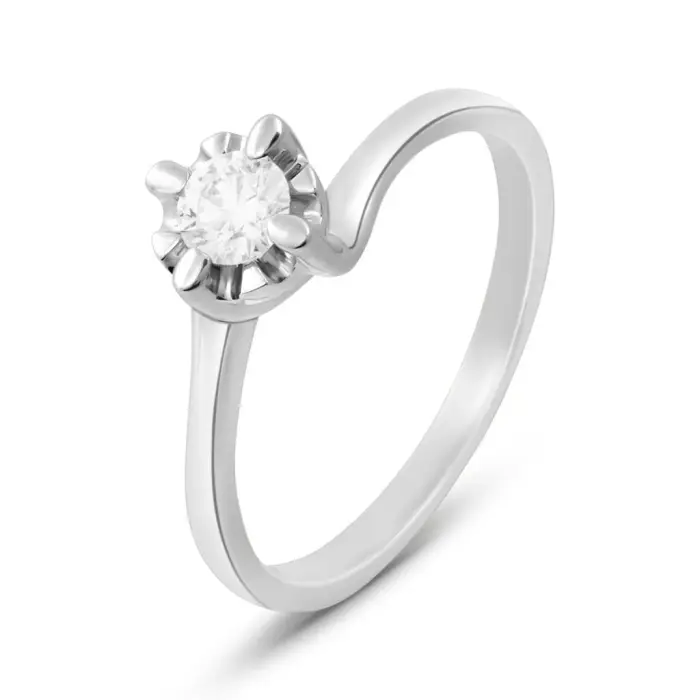Stroili Anello Solitario Valentino Diamazing Oro Bianco Diamante