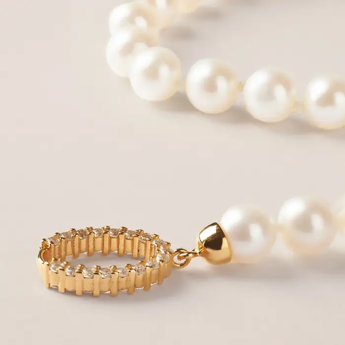 Bracciale Gabrielle Oro Giallo Perla D Acqua Dolce miniatura 3