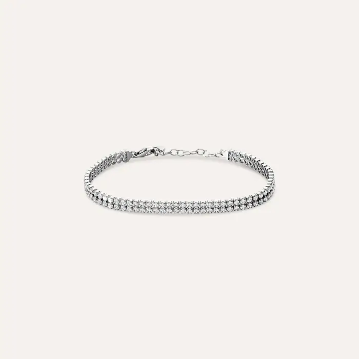 Bracciale Silver Elegance Argento Cubic Zirconia Bianco