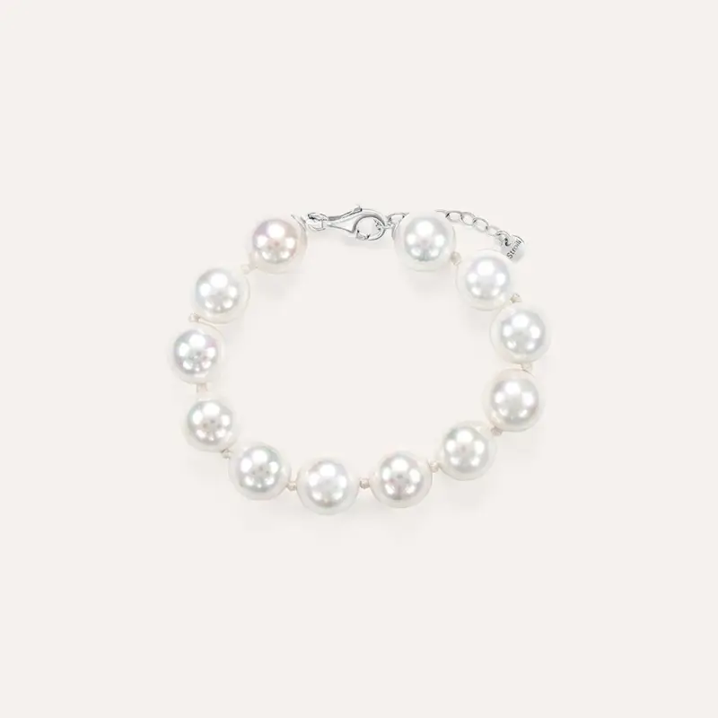 Stroili Bracciale Silver Pearls Argento Rodiato Perla sintentica