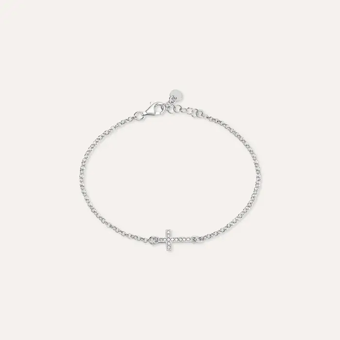 Bracciale Silver Soul Argento Rodiato Cubic Zirconia Bianco