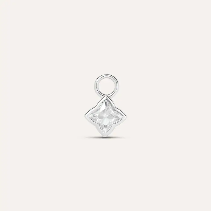 Charm Silver Moments Argento Rodiato Cubic Zirconia Bianco