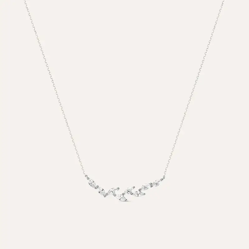 Stroili Collana Claire Oro Bianco Cubic Zirconia