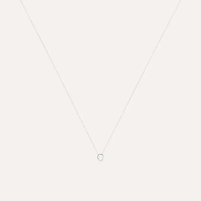 Stroili Collana Punto Luce Claire Oro Bianco Cubic Zirconia