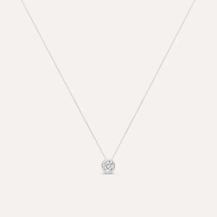 Stroili Collana Punto Luce Claire Oro Bianco Cubic Zirconia