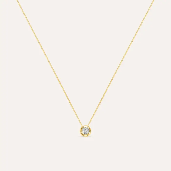 Stroili Collana Punto Luce Claire Oro Giallo Cubic Zirconia