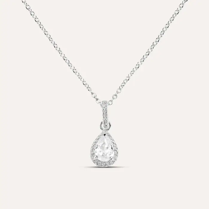 Stroili Collana Punto Luce Silver Elegance Argento Rodiato Cubic Zirconia