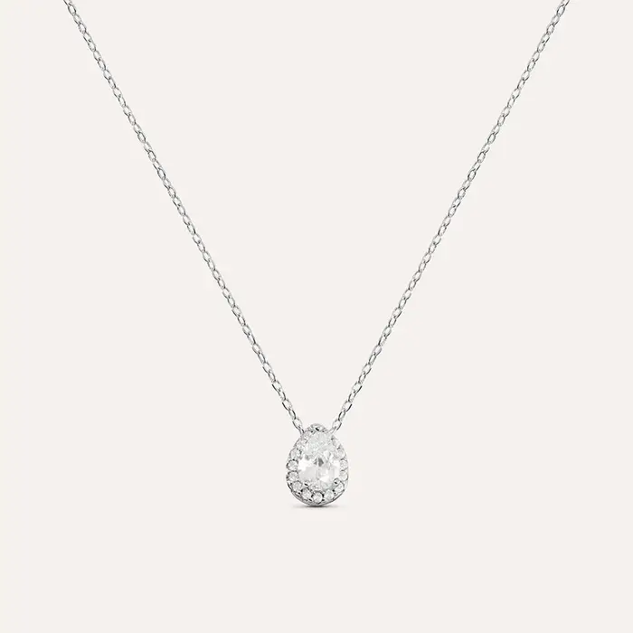Collana Silver Elegance Argento Cubic Zirconia Bianco