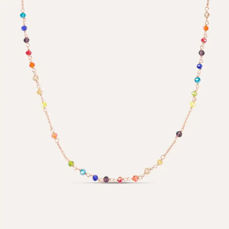 Stroili Collana Silver Soul Argento Rosa Cristallo