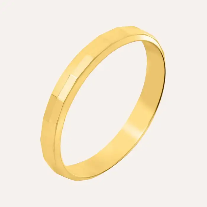 Stroili Fede Classica Diamantata 3 mm Oro Giallo