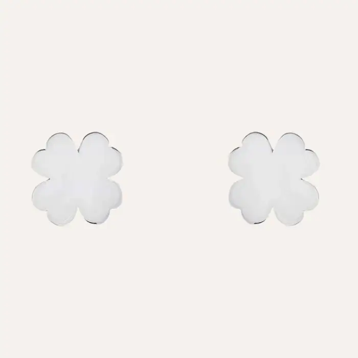 Stroili Orecchini Lobo Silver Collection Argento Rodiato Bianco