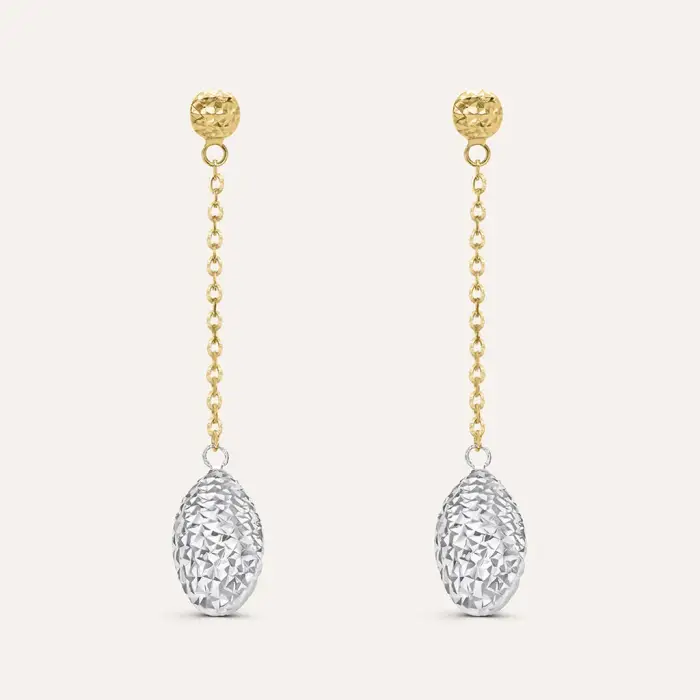 Stroili Orecchini Pendenti Golden Lover Oro Bicolore