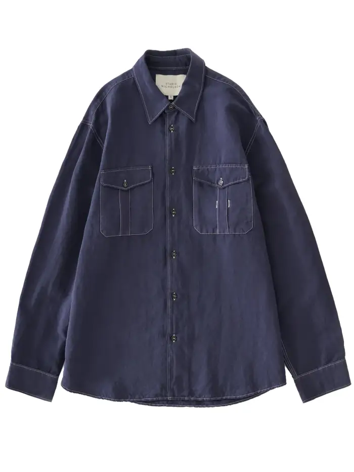 Studio Nicholson Camicie Uomo BLU