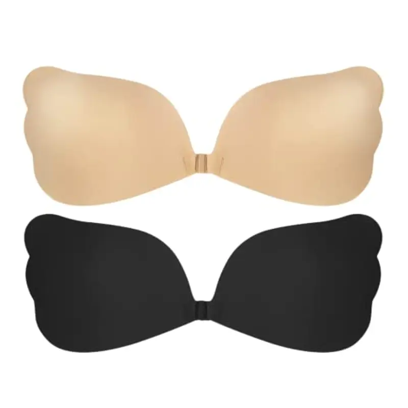Stycizom Reggiseno Adesivo Invisibile Push-Up Senza Spalline - 2 Pezzi