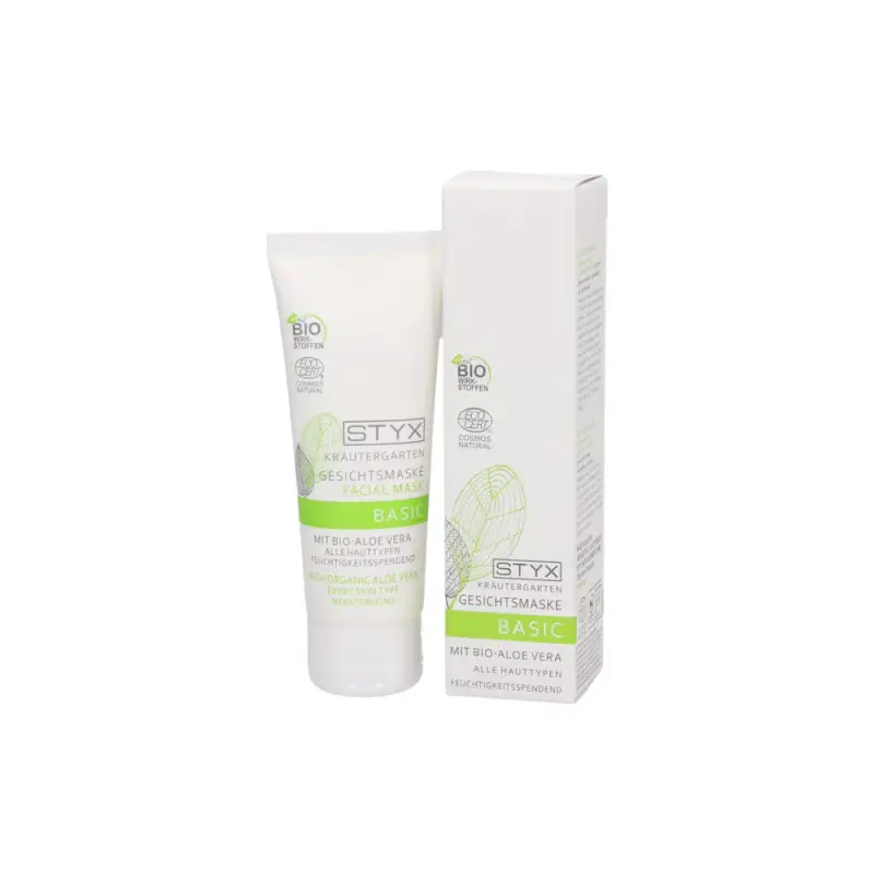 Styx Kräutergarten Basic - Maschera Viso con Aloe Vera Bio, 70 ml