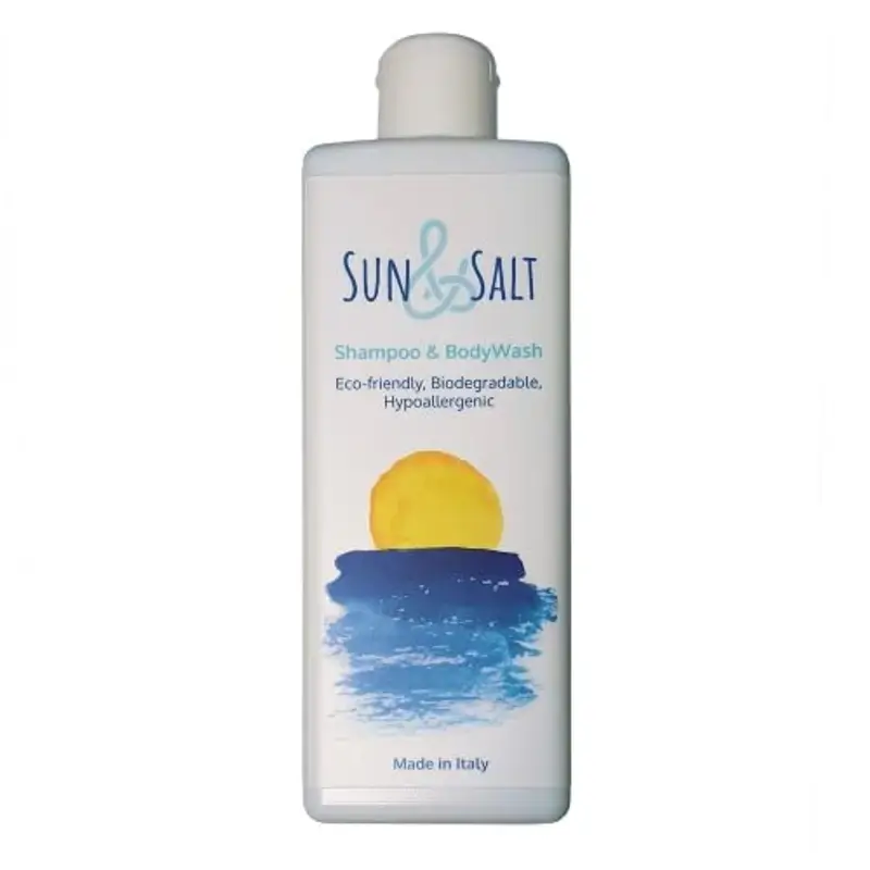 Sun&Salt Doccia Shampoo 100% Eco-BIO-Natural, Perfetto Anche con l'acqua di Mare