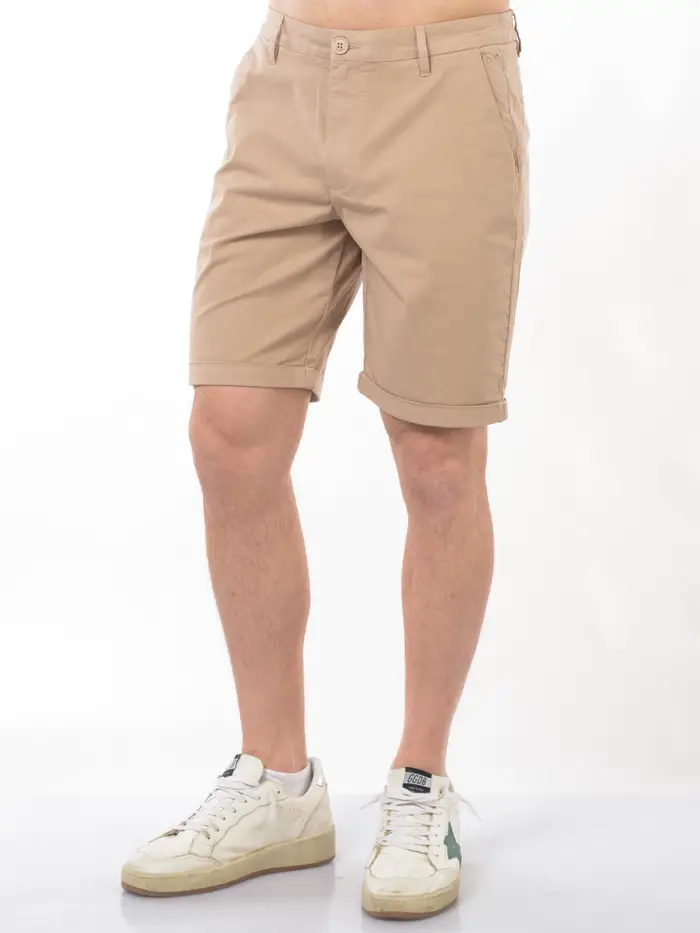 SUN68 bermuda da uomo chino in cotone BEIGE
