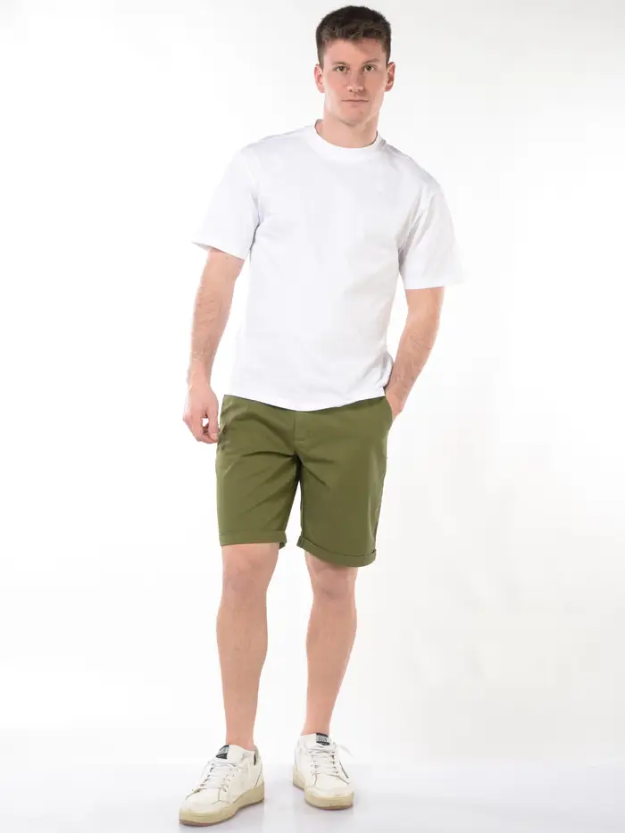 SUN68 bermuda da uomo chino in cotone Verde