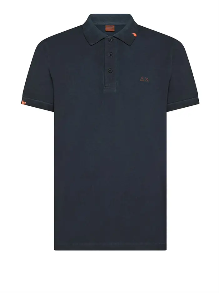 polo sun68 special dyed da uomo - blu